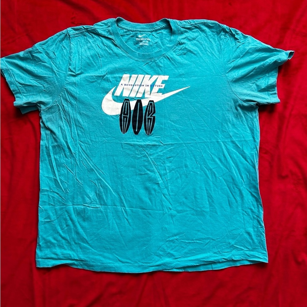 Nike T-Shirt-XXL-Teal Color